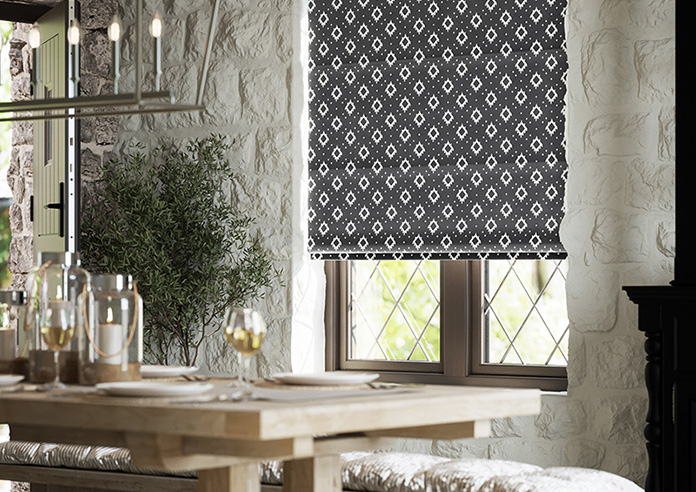 Huaraz Velvet, Midnight - Roman Blind - Image 5